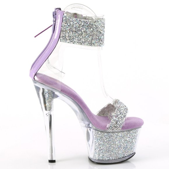 Platform Rhinestone High Heel Shoes - Picture 4 of 4